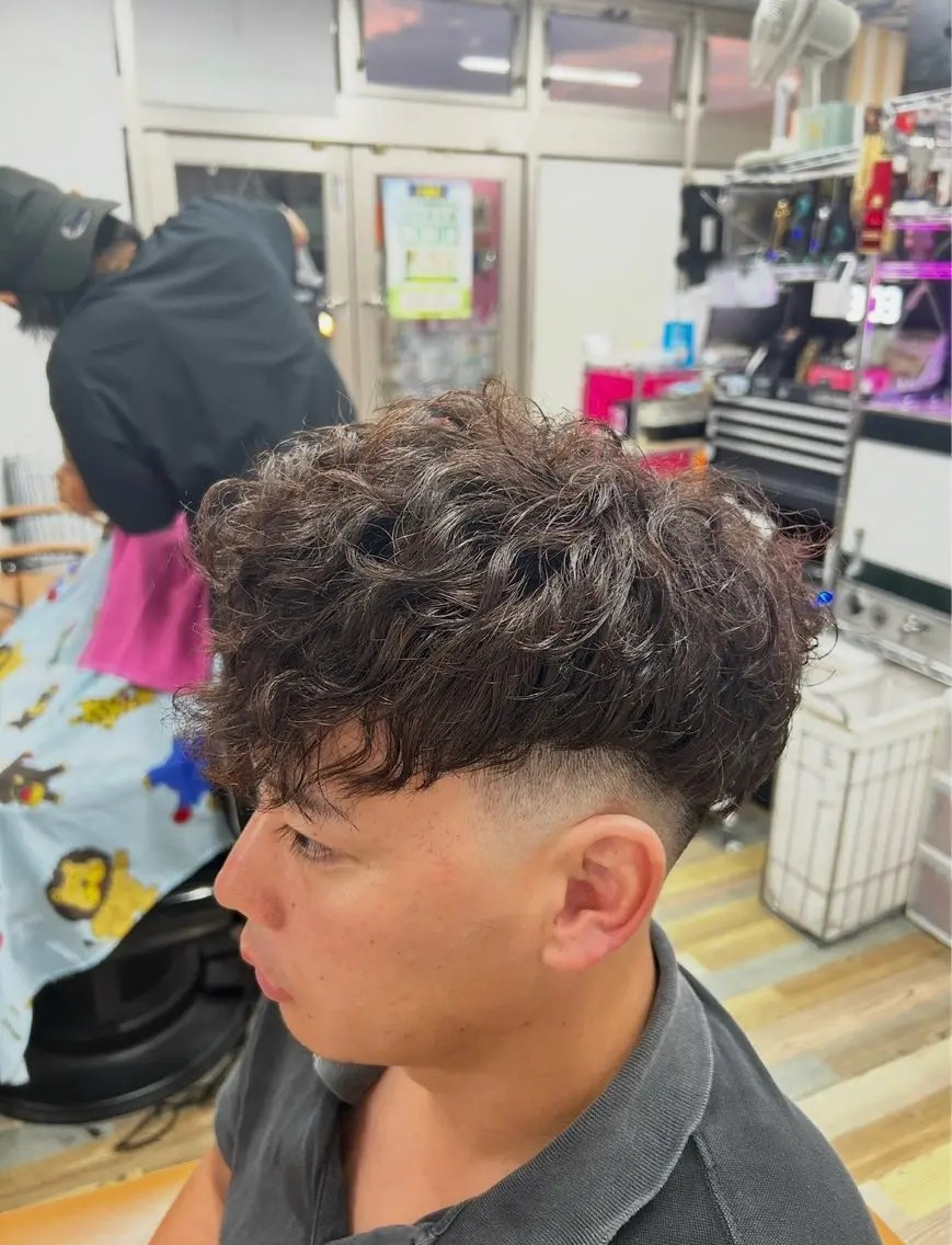 パーマ メンズ カット パーマ 宮本 さゆりのヘアスタイル