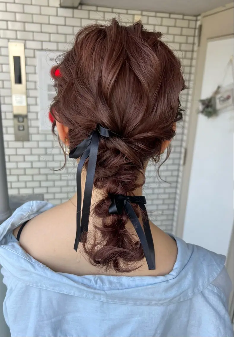ヘアアレンジ ヘアセット 大人可愛いヘアメイク 💋🧚♀️しずかのヘアスタイル