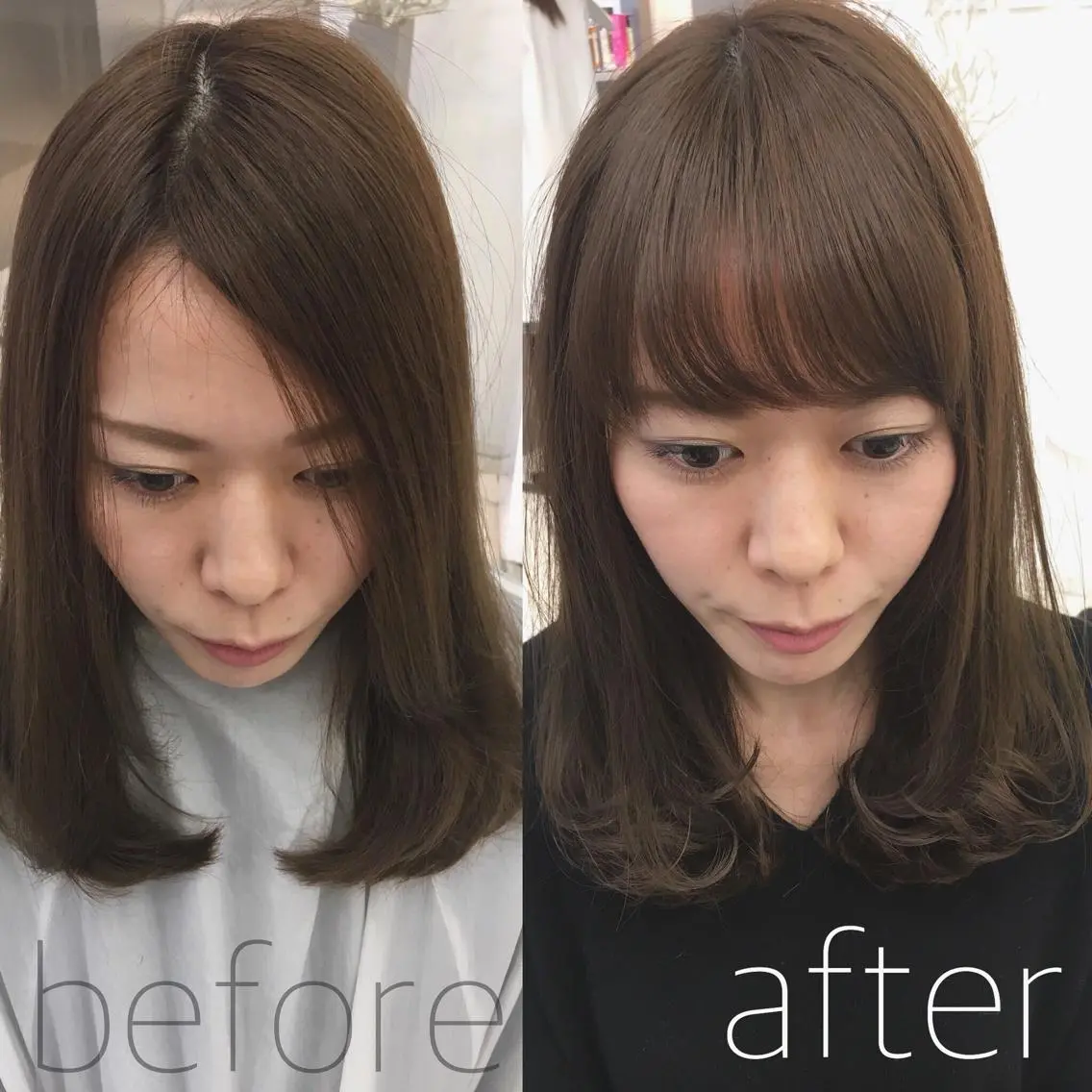 セミロング 縮毛矯正セミナー講師 ヨコモリユウキのヘアスタイル