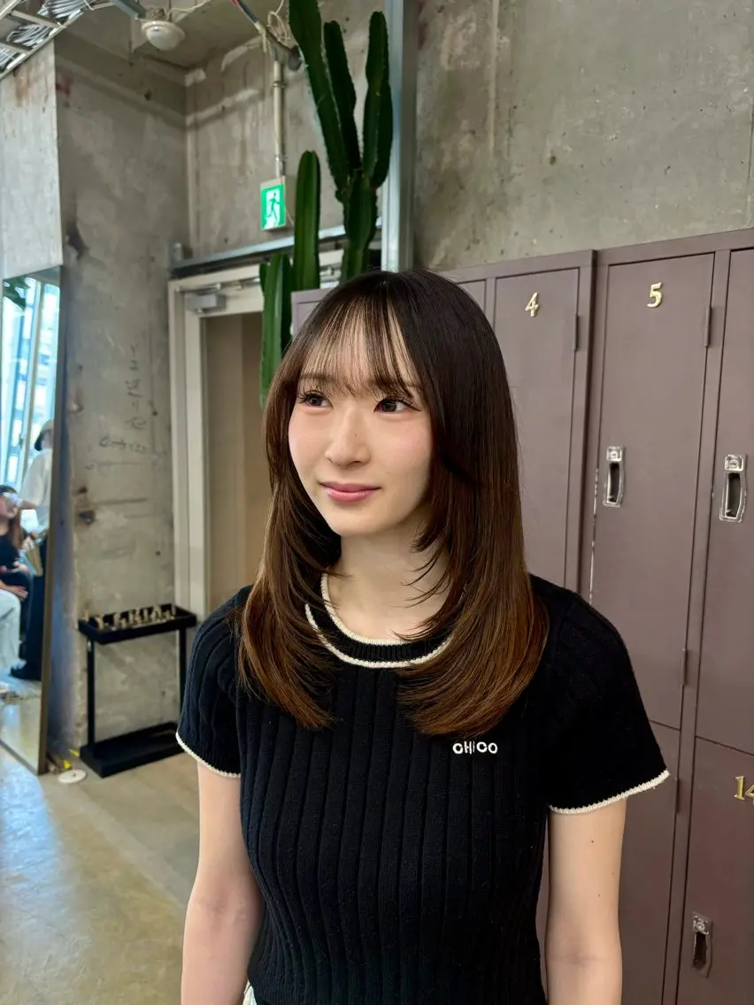 ロング 縮毛矯正 宮崎 わか菜/ショートのヘアスタイル