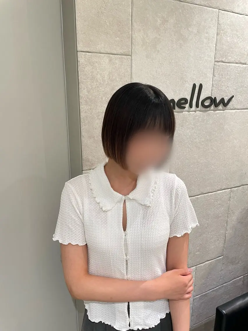 ショート ボブ カット 🎀透明感カラー🤍 レイヤーෆCOCOのヘアスタイル