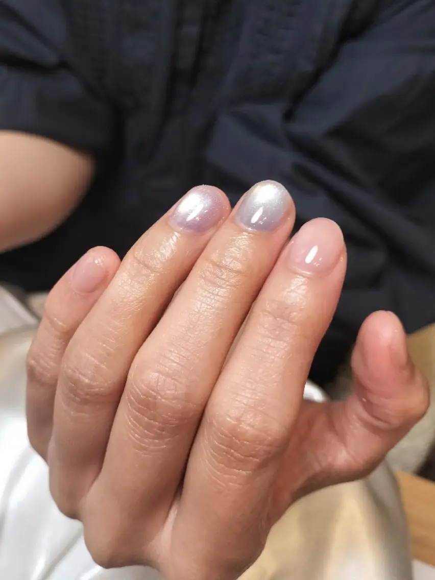 ネイル マグネットネイル ショートネイル ハンドネイル moff.(ﾓﾌ) nail salonのネイルデザイン