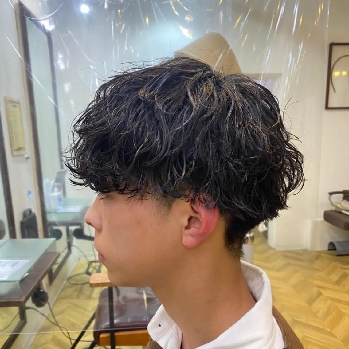 ショート パーマ メンズ 波巻きパーマ メンズの悩み解決専門 柏パーマ職人/曽我尾のヘアスタイル
