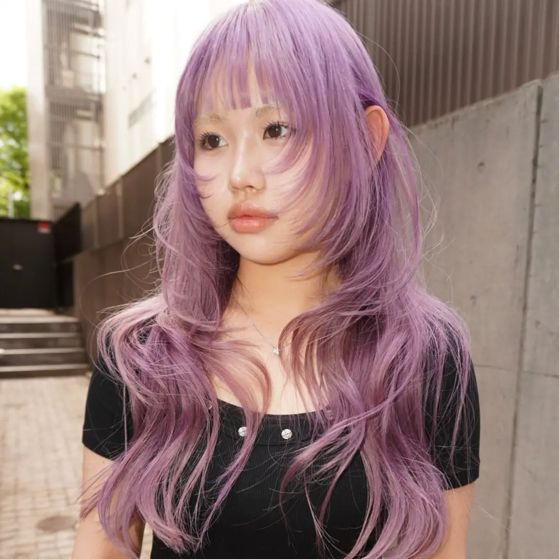 ロング カラー ヘアアレンジ MIYU/ケアブリ ーチカラー／デザインのヘアスタイル