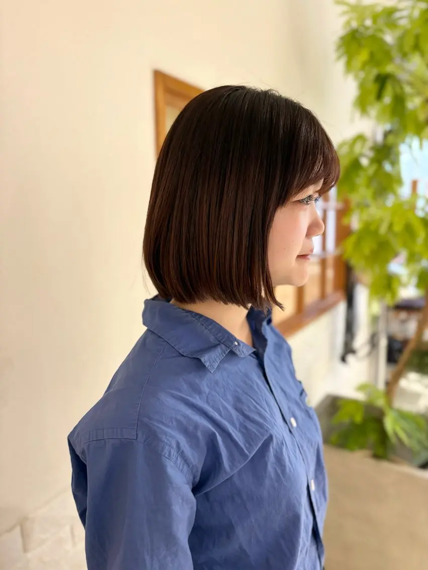 ショート 縮毛矯正 大西 杏依のヘアスタイル