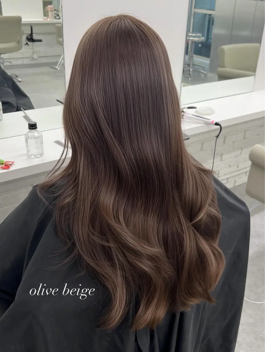 ロング カラー ヘアアレンジ ヘアカラー トリートメント ヘアセット 韓国ヘア/レイヤー/ 🩶ツブラ🩶のヘアスタイル