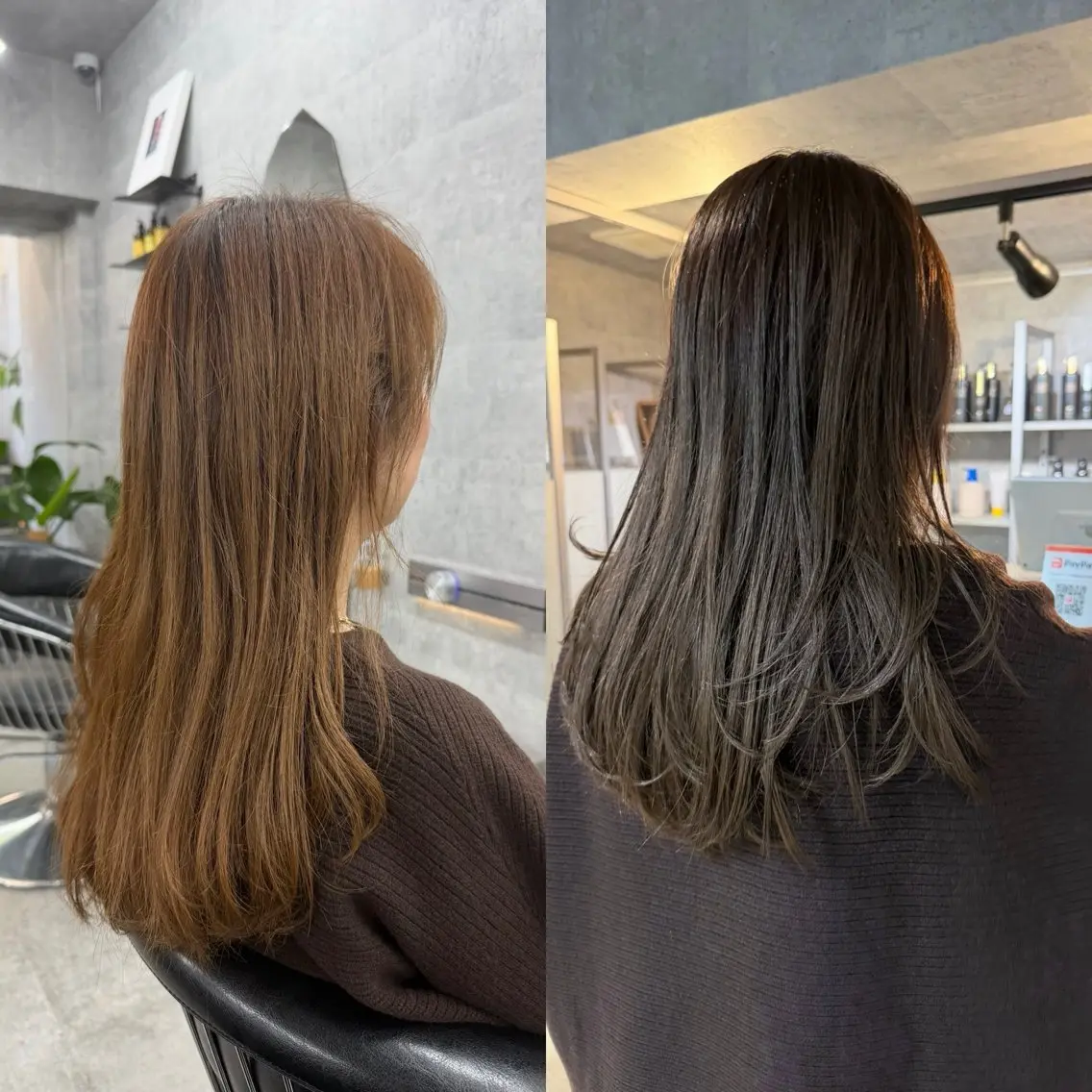 ロング カラー カット ヘアカラー トリートメント You/透明感カラー レイヤーカット/ボブのヘアスタイル