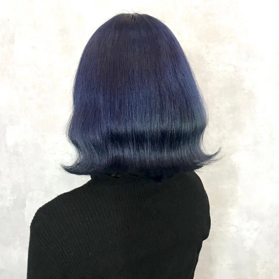 ミディアム カラー ブリーチ ブルーカラー ネイビーカラー タンバルモリ ヨシンモリ K-POP好き美容師 🇰🇷Kai.Yのヘアスタイル