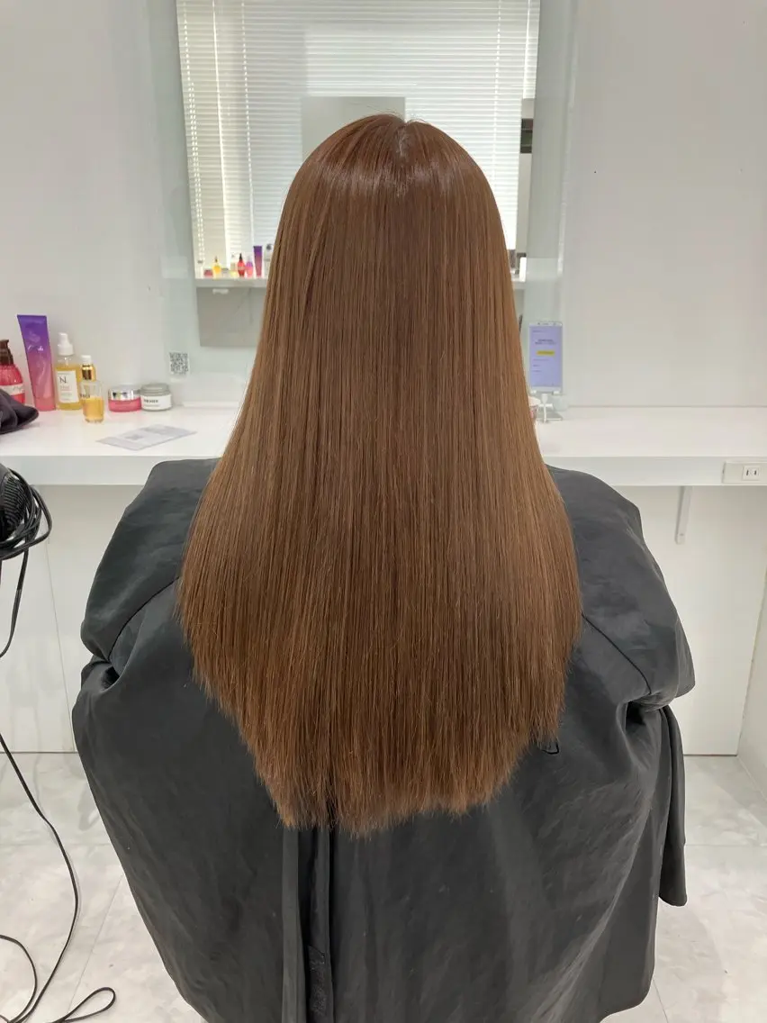 ロング カラー ヘアアレンジ 💓色落ちまで綺麗な 垢抜けカラー💓のヘアスタイル