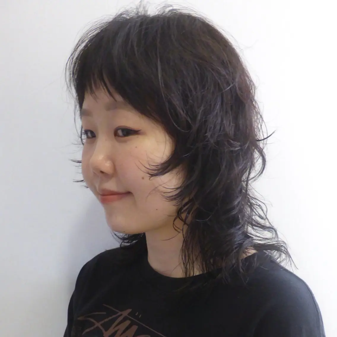 ミディアム ミディアムパーマ 顔周りカット ウルフカット カット 似合わせデザイン໒꒱ rioのヘアスタイル
