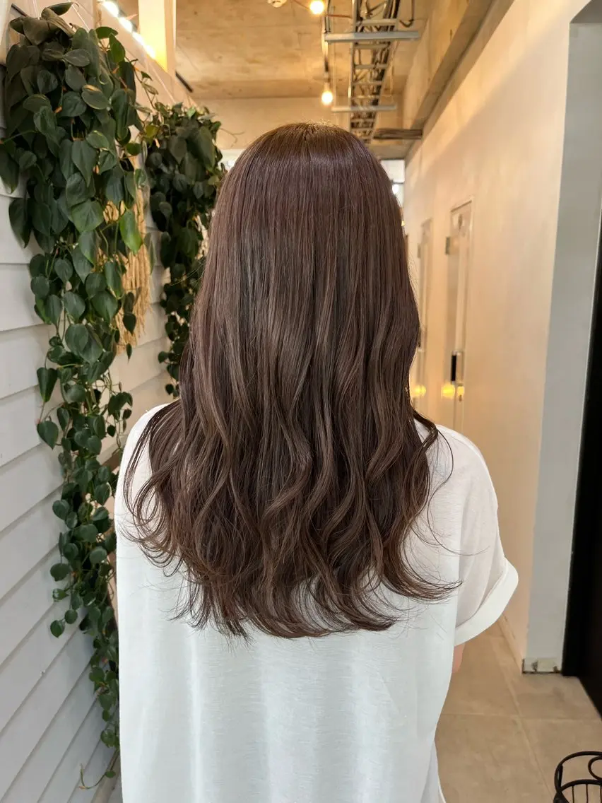 ミディアム カラー ベージュカラー カット ヘアカラー ブリーチ有無Wカラー メンズパーマ大成のヘアスタイル