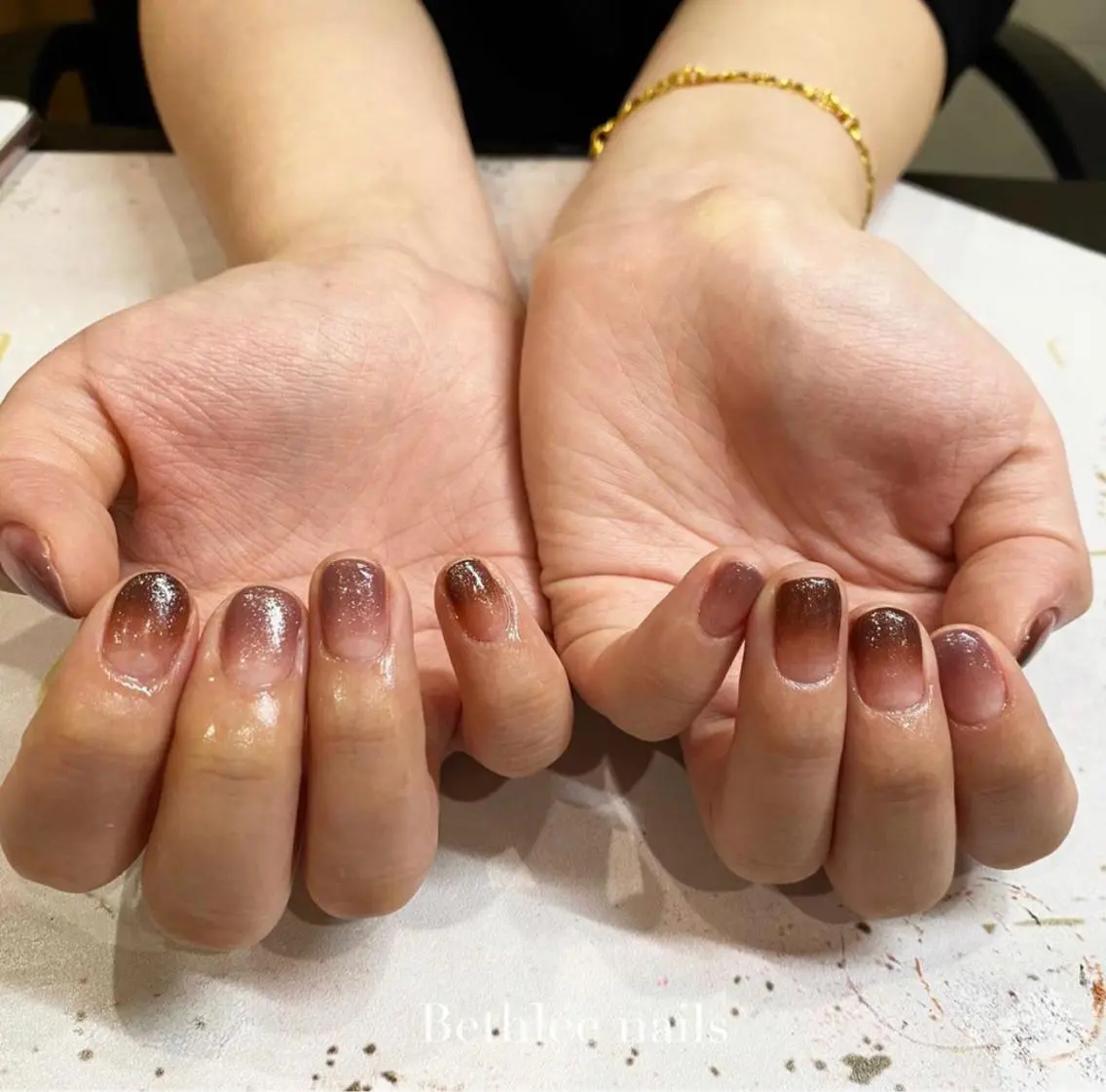 ネイル グラデーション ピンク ハンドネイル Bethlee nailsのネイルデザイン