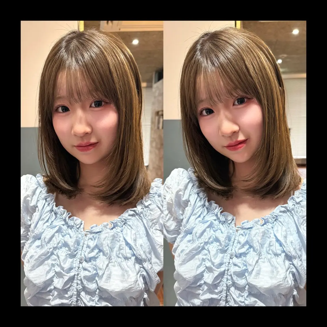ミディアム カラー カット ヘアカラー トリートメント mai / linoah˚✧のヘアスタイル