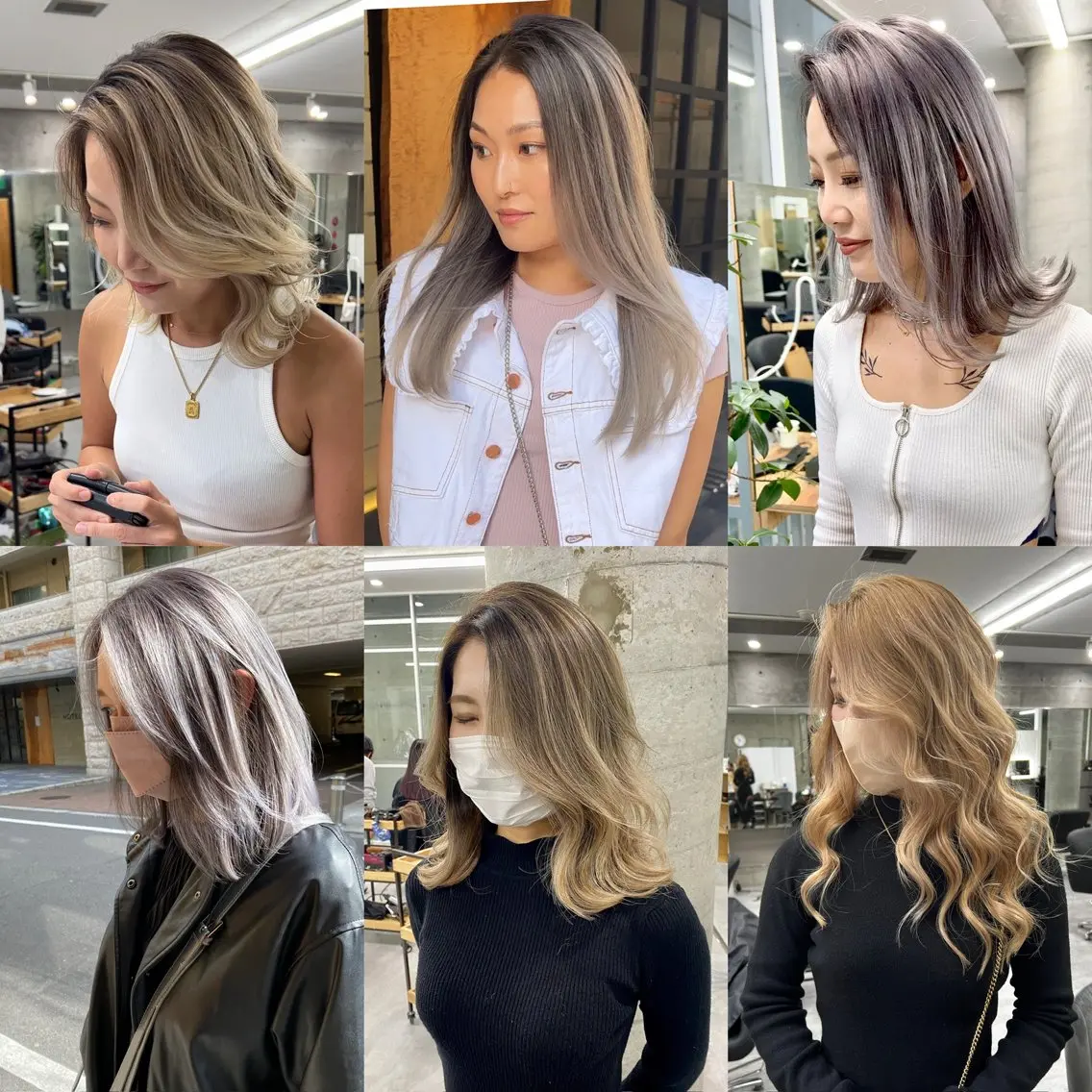 カラー バレイヤージュ ブリーチ ケアブリーチ ダブルカラー ハイライトカラー welring hair salonのヘアスタイル
