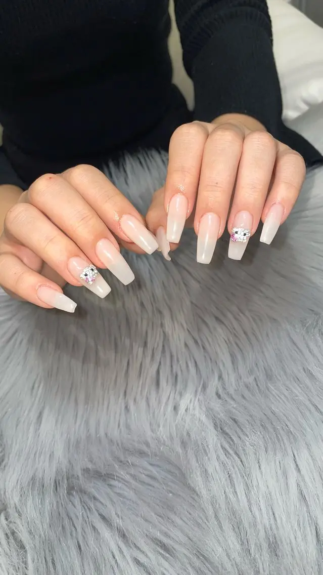 ネイル 長さ出し ラメ(グリッター) RICO Nail パーツつけ放題🌈のネイルデザイン