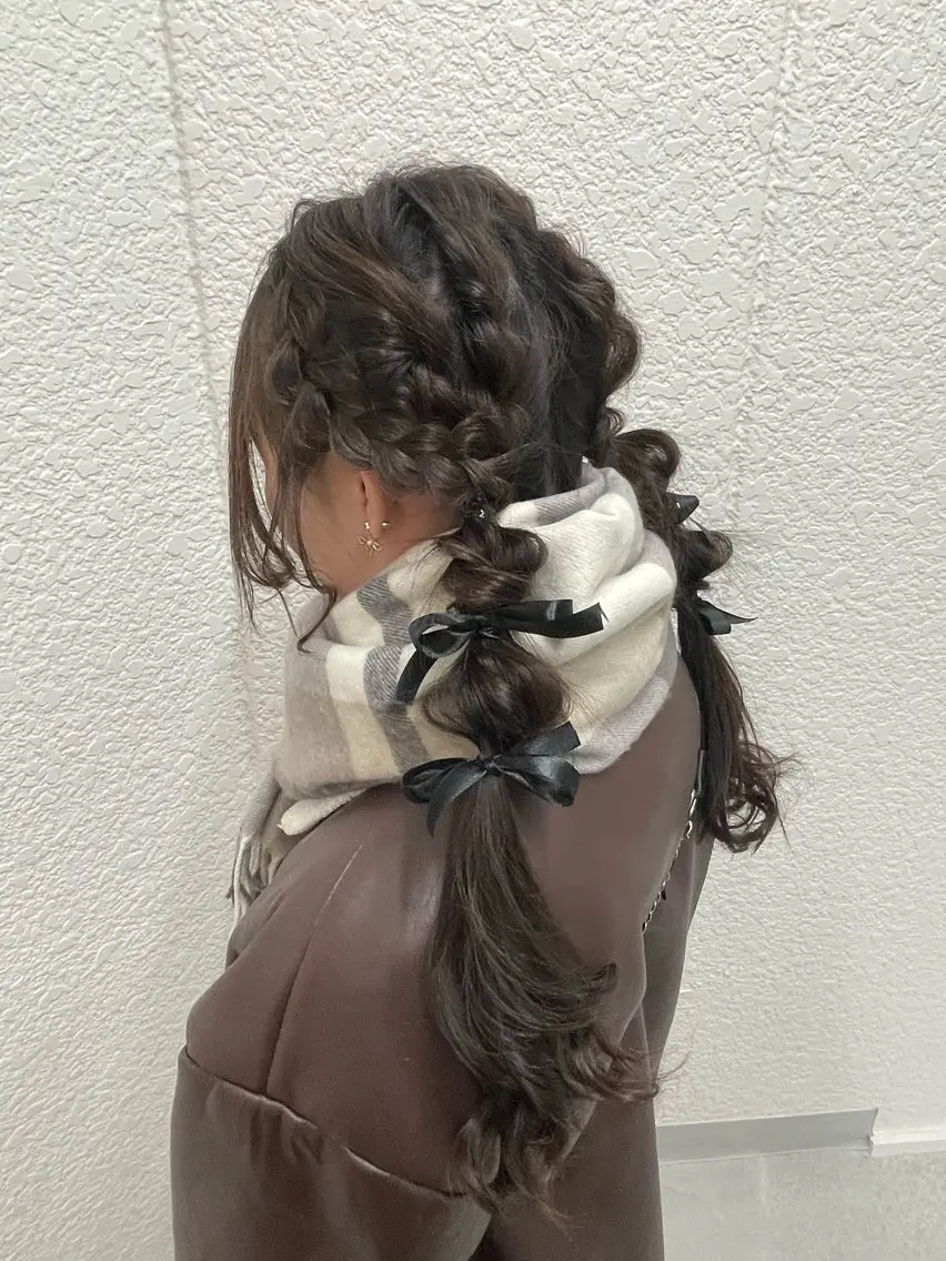 セミロング ヘアアレンジ ヘアセット MAIKA/ 茅ヶ崎のヘアスタイル