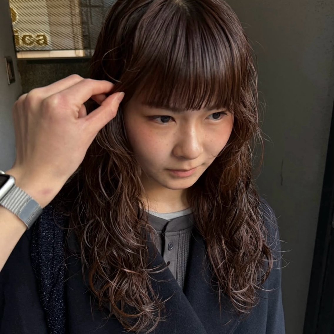 ロング パーマ 原宿 ニュアンスパーマミウのヘアスタイル