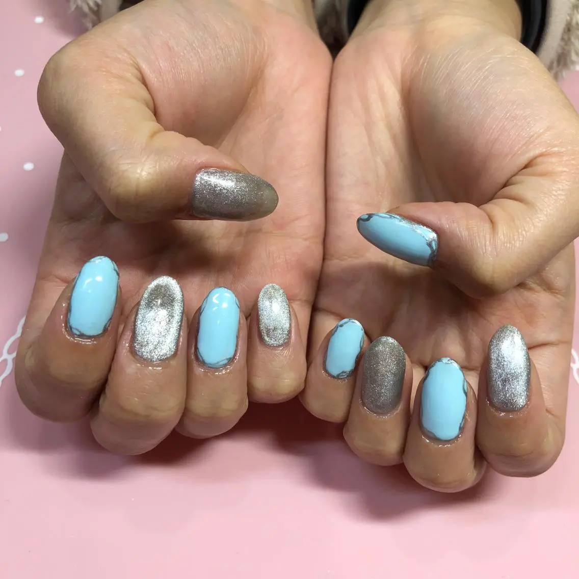 ショート ネイル マグネットネイル ハンドネイル 《LB》ラブリエ Nail&eyeのマツエク・マツパデザイン
