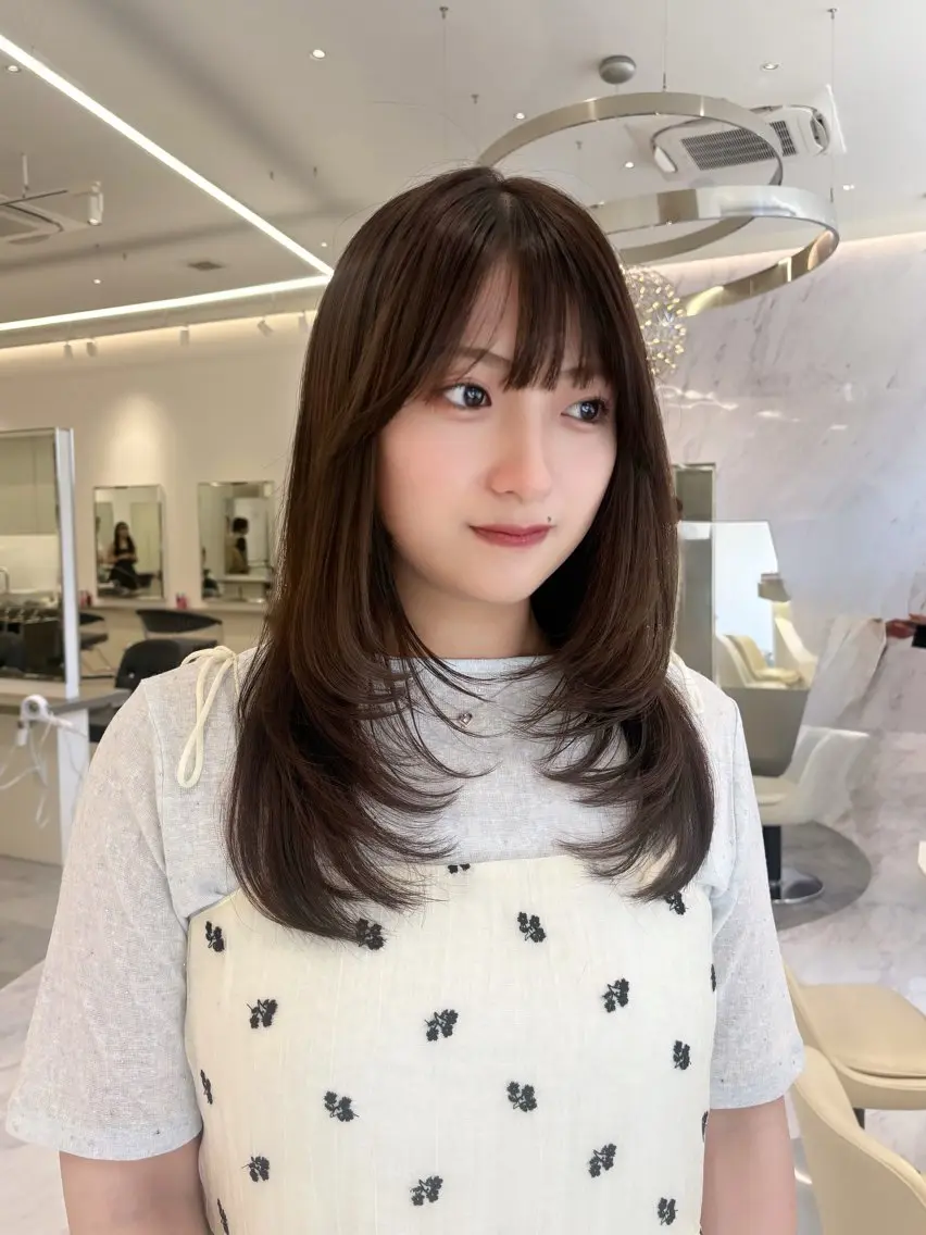 セミロング ヘアカラー Parve Mix/ 平 奈果🎀のヘアスタイル