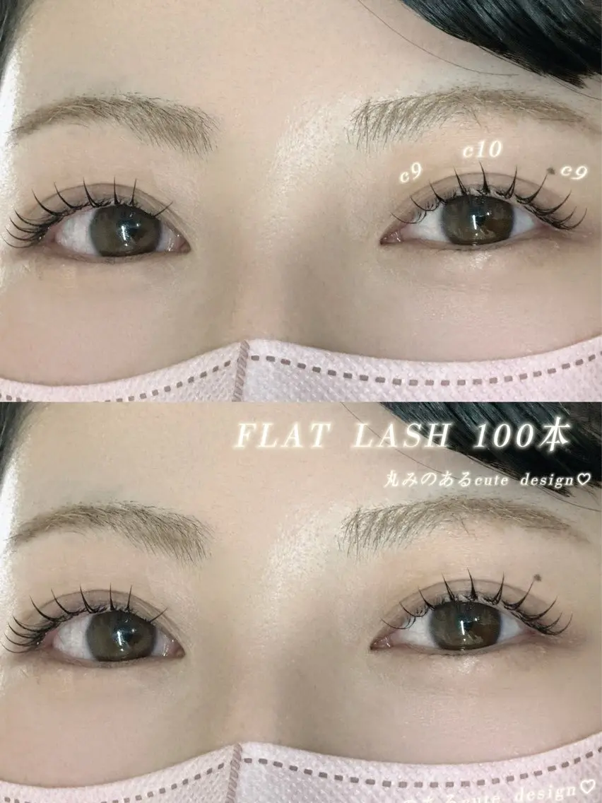 マツエク・マツパ フラットラッシュ eye Love 🌷岡野🌼のマツエク・マツパデザイン