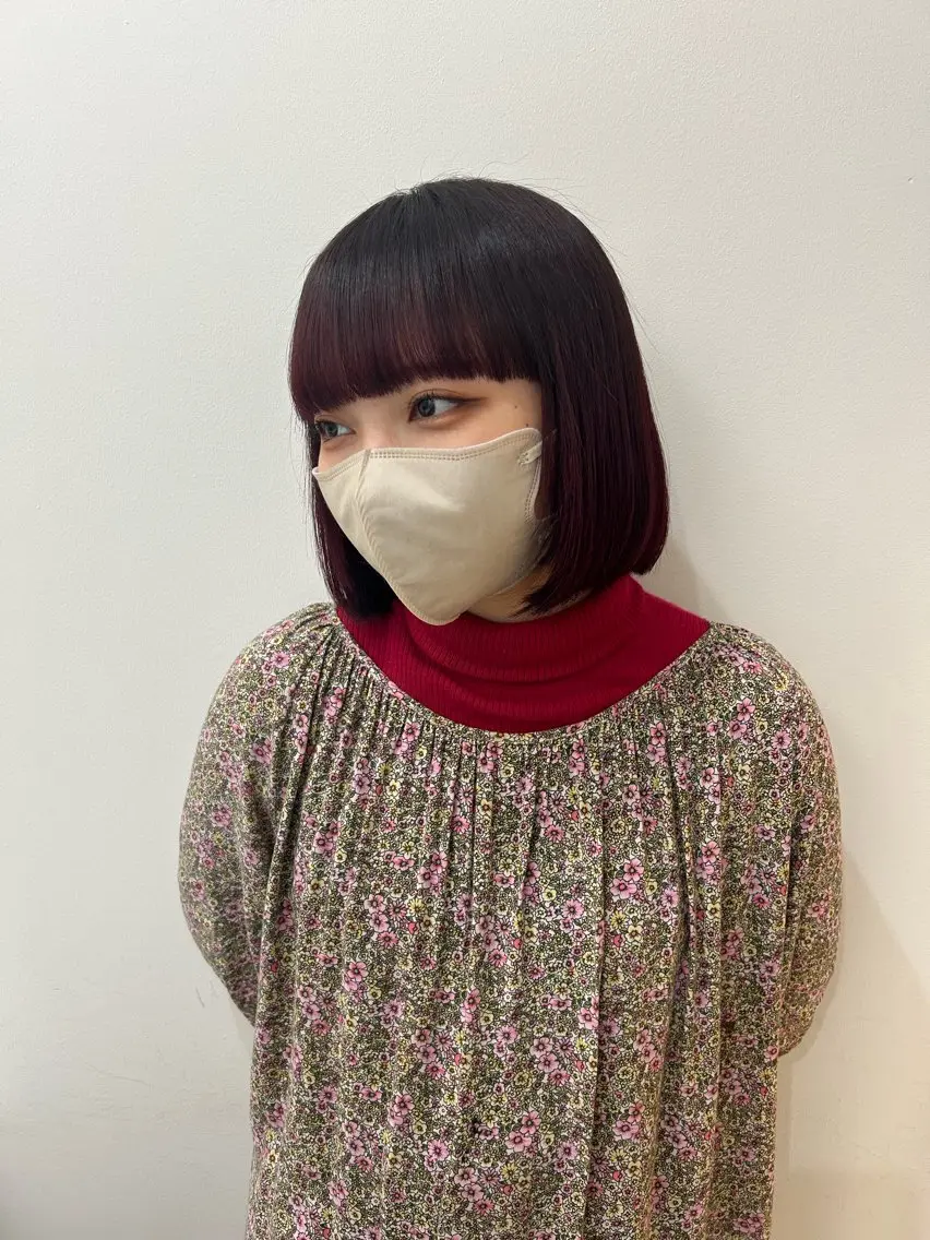 ショート ボブ 当日予約◎ボブ/ 縮毛矯正/まこのヘアスタイル
