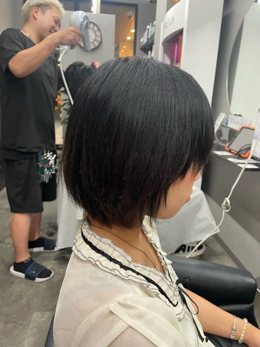 ショート パーマ 縮毛矯正 🌻ミラクル美容師 🌻✨クッポ✨のヘアスタイル