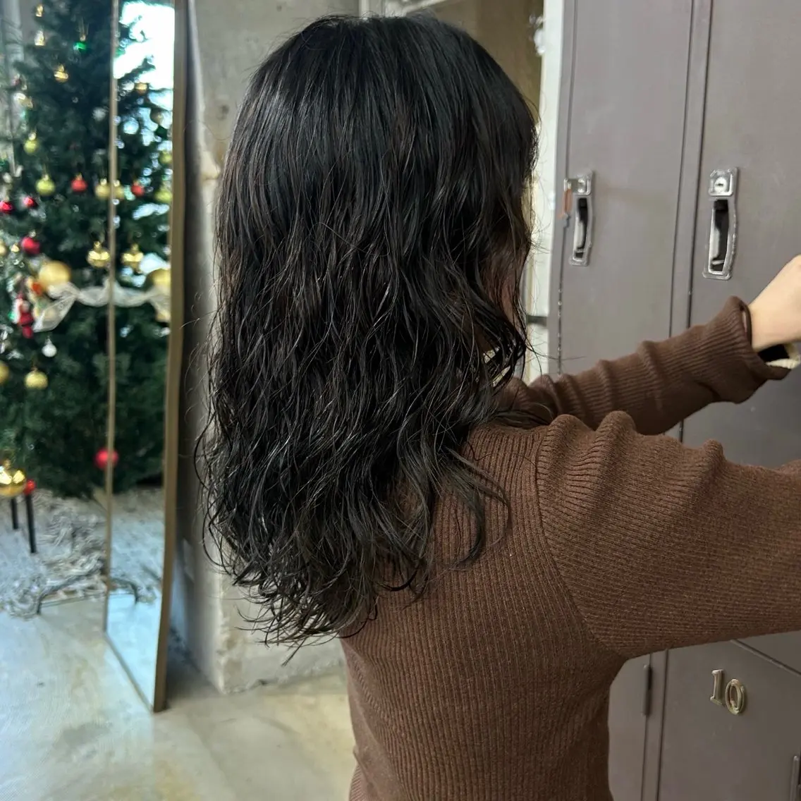 セミロング カラー パーマ セミロングパーマ 透明感カラー カット ヘアカラー パーマ 伊藤ほのか/パーマ /酸性ストレートのヘアスタイル
