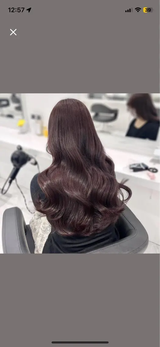 【🎀冬SALE🎀】うる艶になれるワンカラー＋髪質改善トリートメント🎀💖の写真
