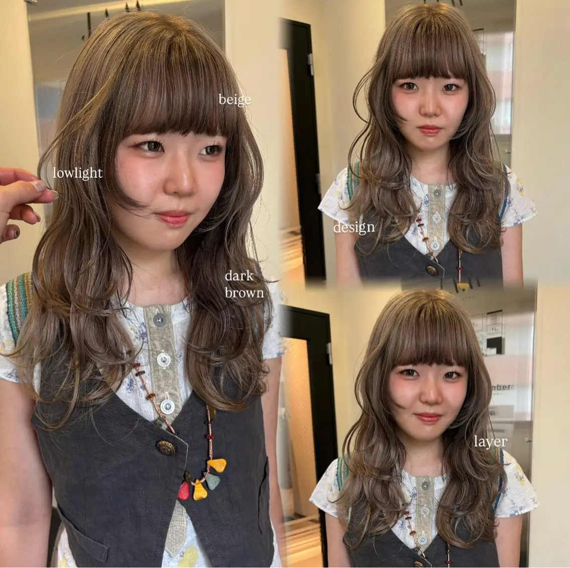 ロング カラー ベージュカラー ブリーチ ブラウンカラー デザインカラー yurino🩵💍 レイヤー、ヘアセットのヘアスタイル