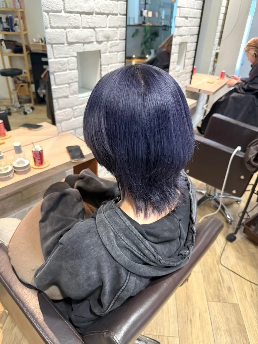 ミディアム ヘアカラー 川畑 心子のヘアスタイル