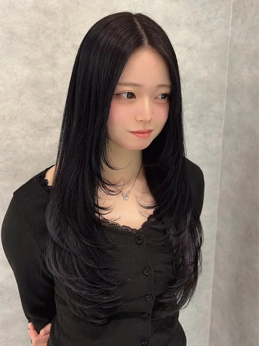 ロング カラー レイヤーカット 🥇KEN /レイヤー/カラーのヘアスタイル
