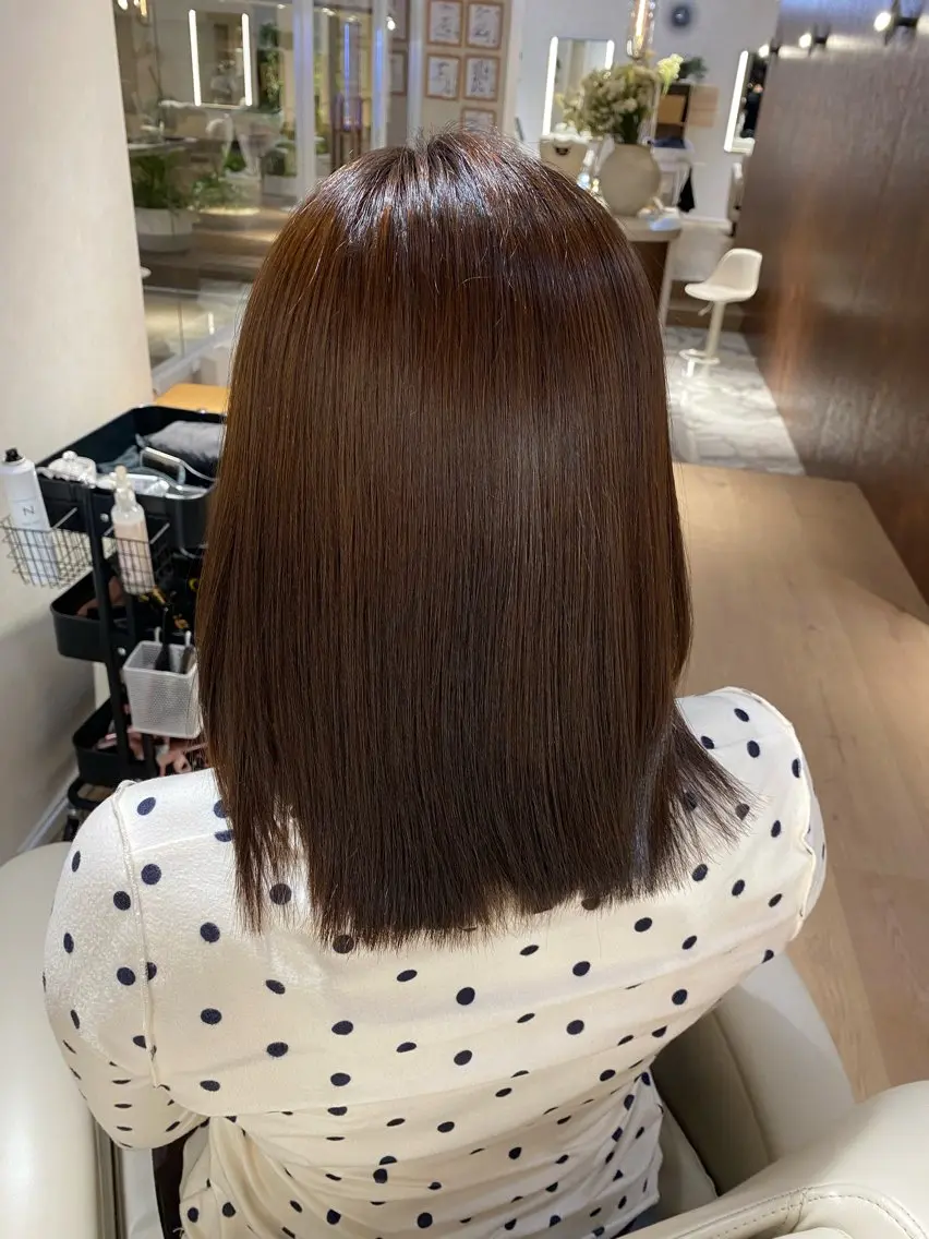 ミディアム 髪質改善 トリートメント 髪質改善ストレート ✂️前田龍之介のヘアスタイル