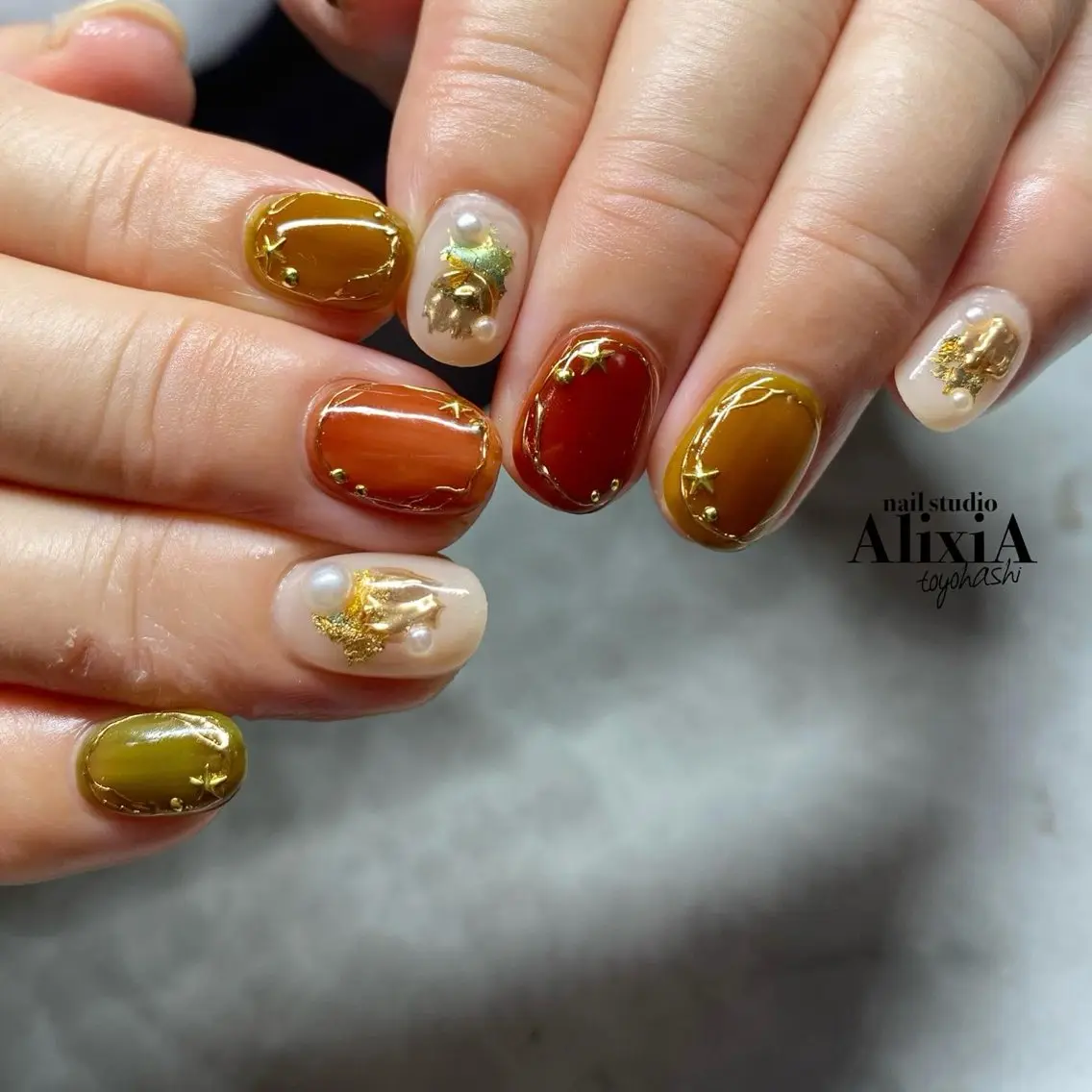 ネイル ハンドネイル AlixiA ゆみのネイルデザイン