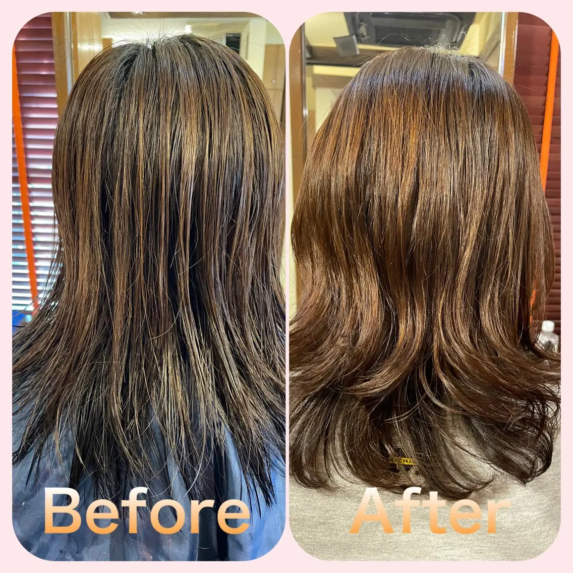 セミロング カラー パーマ セミロングパーマ デジタルパーマ 長谷川 薫のヘアスタイル