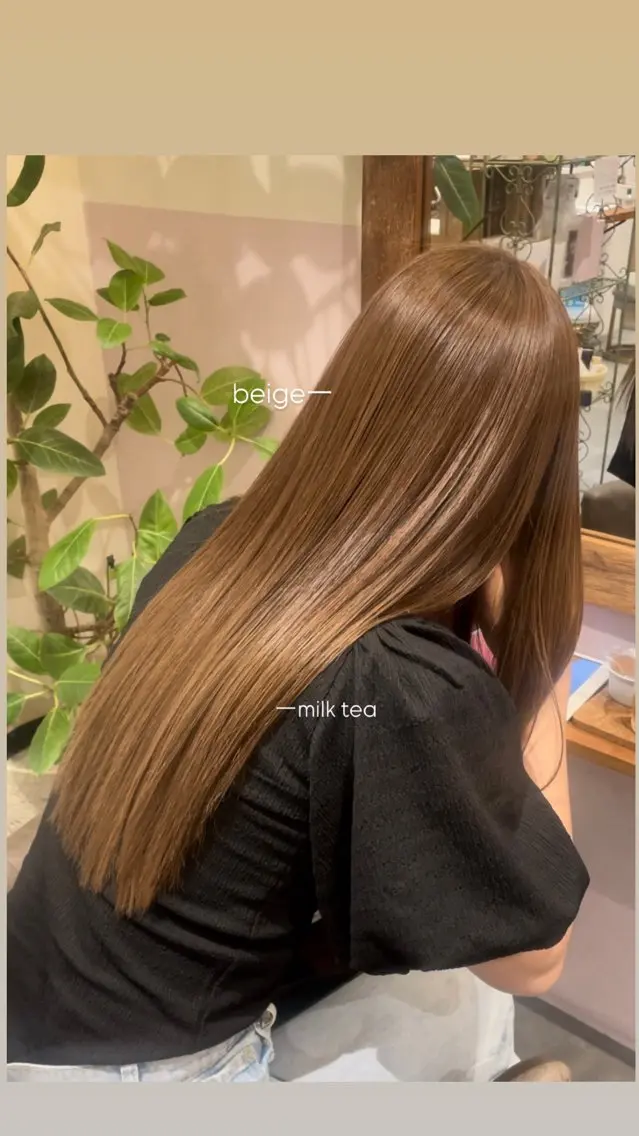 【高濃度水素】髪質改善プレミアムカラー＋似合わせカット＋頭皮リセットケアスパの写真