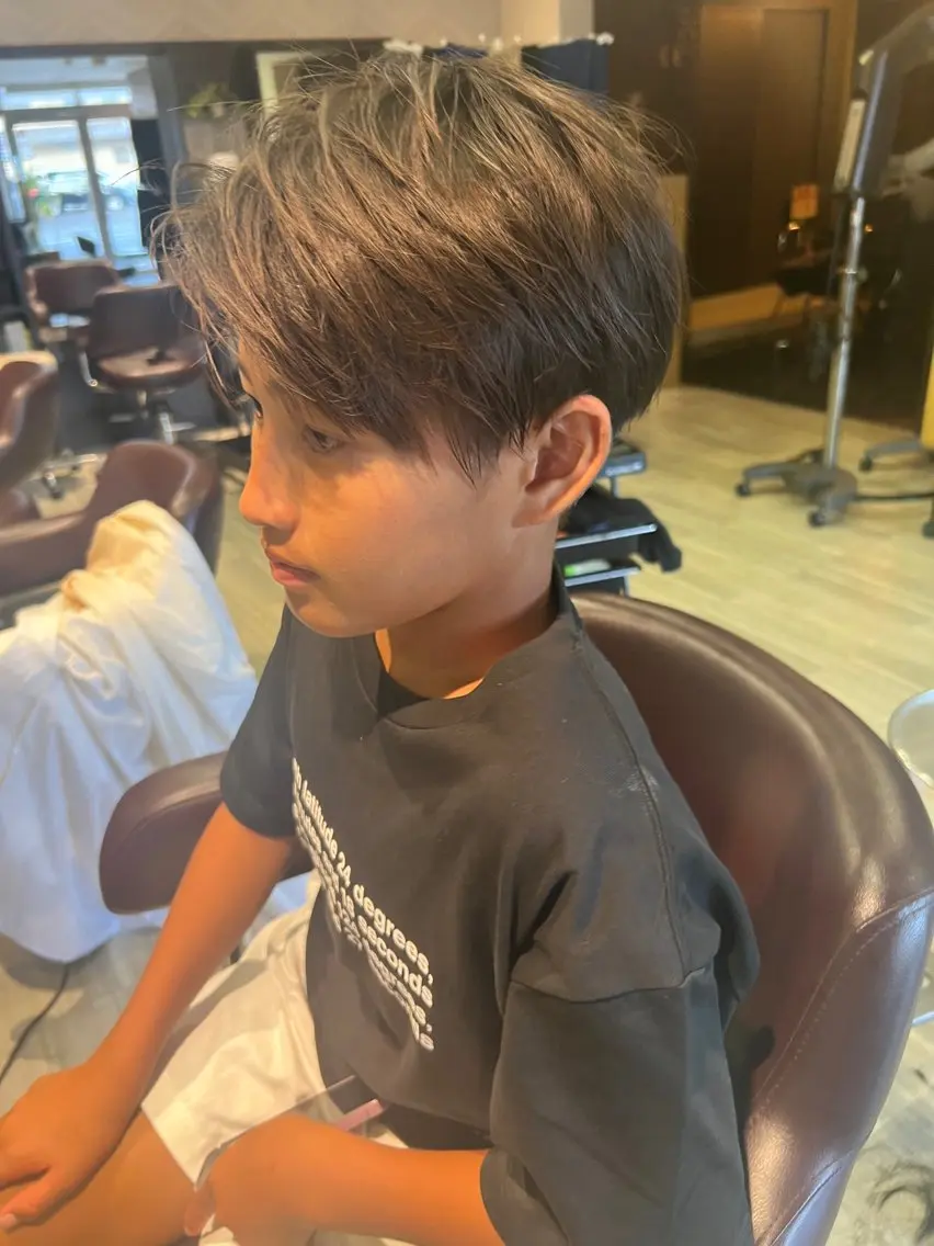 ショート 【南草津】髪質改善 ヘナカラー&縮毛矯正のヘアスタイル