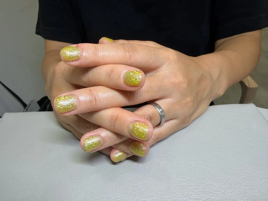 ネイル ラメ(グリッター) ワンカラーネイル ハンドネイル 井戸nail| 渋谷のネイルデザイン