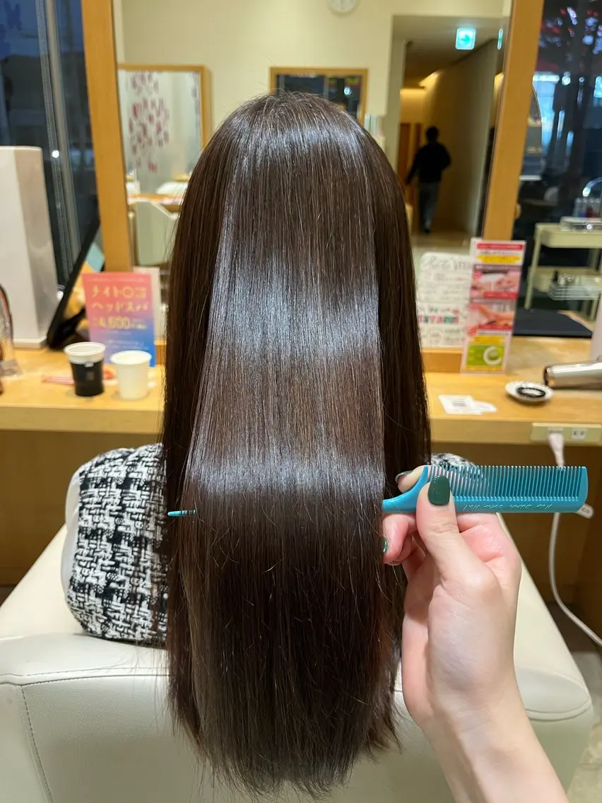 【理想のサラツヤ髪に✨️】髪質改善ストレート(シャンプーブロー込み)(カット不可)の写真