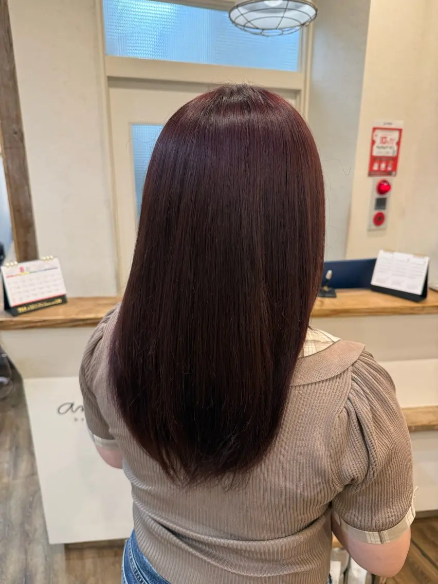 ミディアム カラー ラベンダーカラー ヘアカラー カラーモデル/ 寺嶋栞奈のヘアスタイル