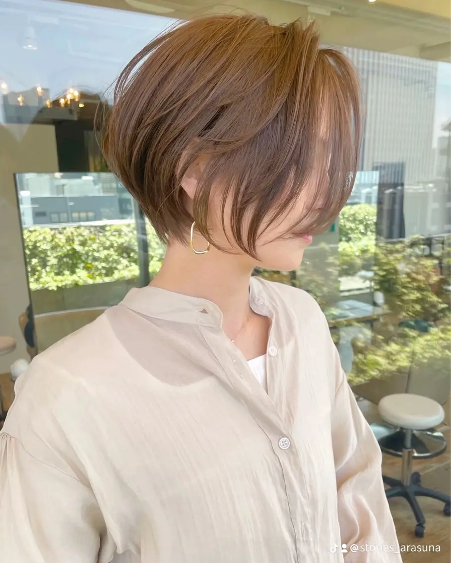 ショート カラー ショートヘア 小顔カット カット ヘアカラー トリートメント 《6月限定🉐価格》 /ショート特化/荒砂のヘアスタイル