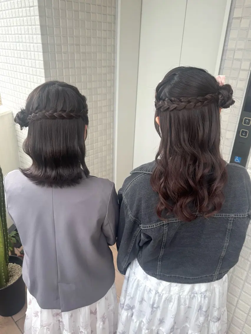 ロング ヘアアレンジ ヘアセット 縮毛矯正/エクステ /艶カラー/ヘアメのヘアスタイル