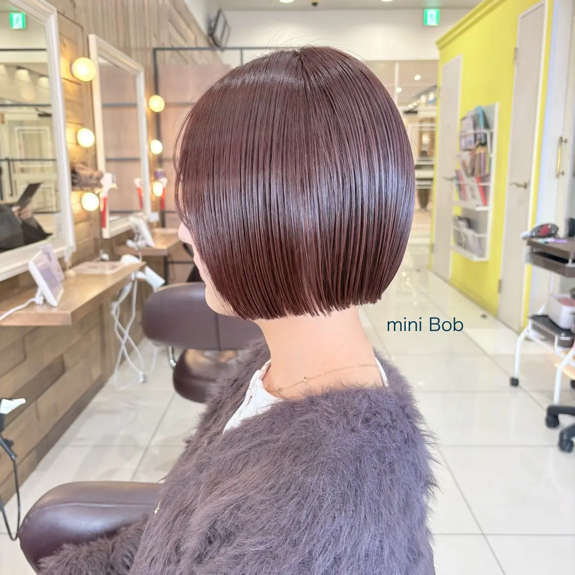 ミディアム カラー カット アカネ/暖色カラー /ボブ🪐🧡のヘアスタイル