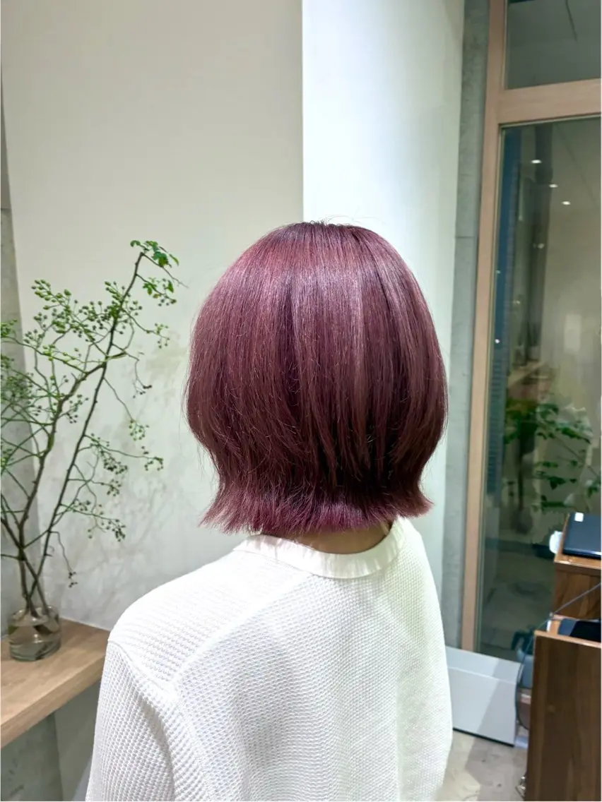 カラー ベージュカラー ピンクカラー ピンクベージュ garden松浦颯吾 流山おおたかの森のヘアスタイル