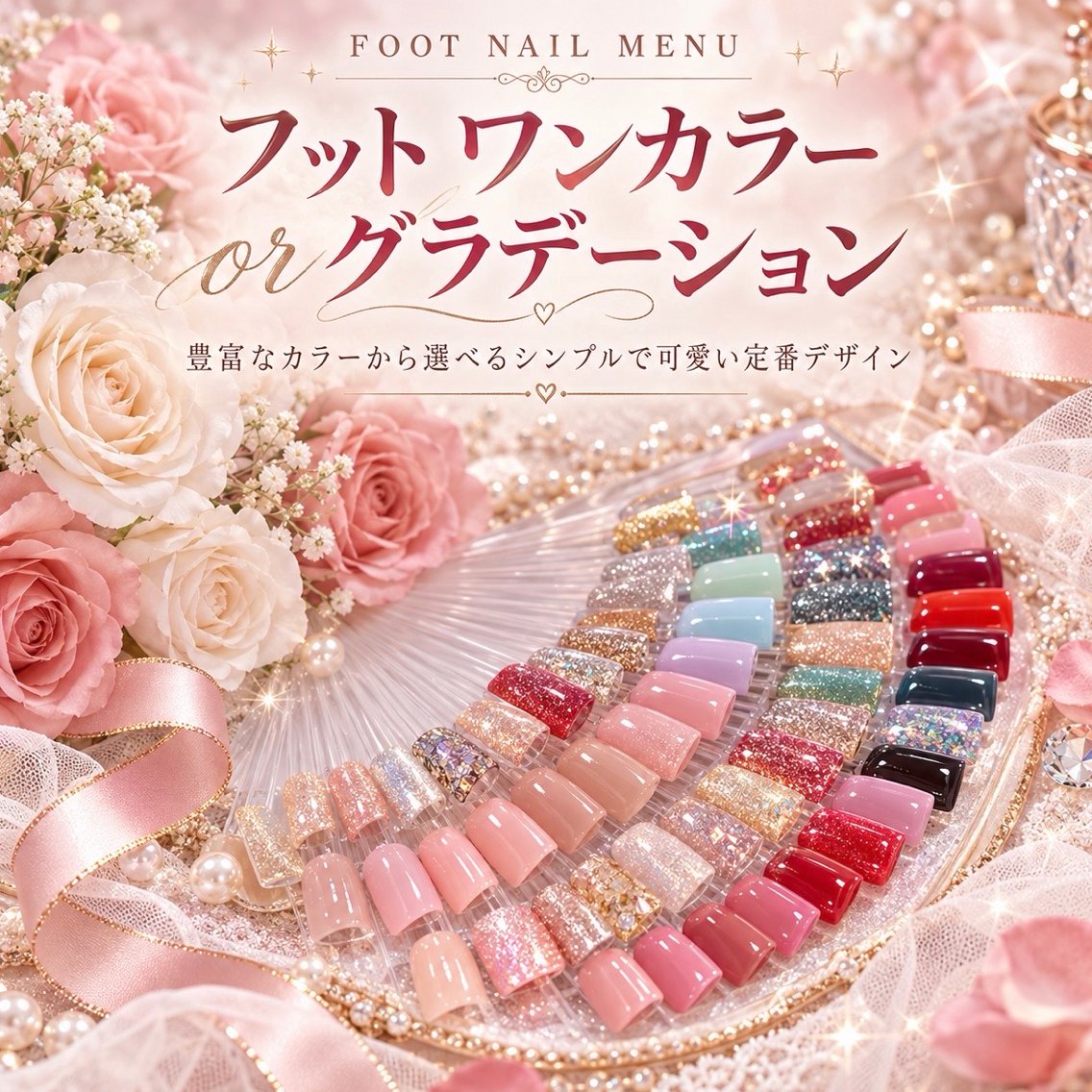 ネイル フットネイル CREVIO小美玉店 RIUNAのネイルデザイン
