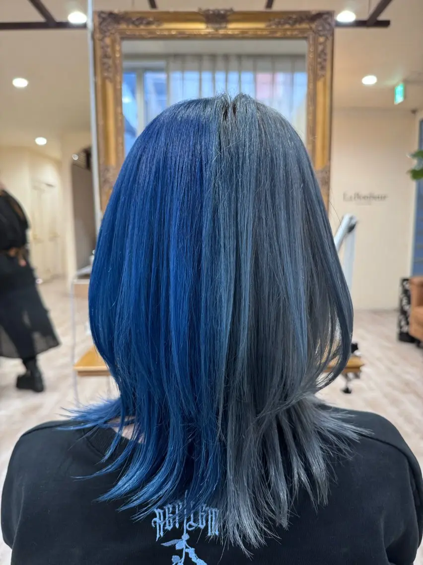 ミディアム 髪質改善 ウルフカット カット ヘアカラー トリートメント 新越谷noble店長 松本拓也▶◀*.のヘアスタイル