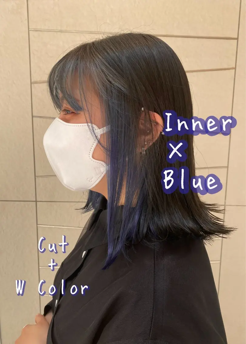 ミディアム カラー カット ヘアカラー 五十嵐 未悠のヘアスタイル