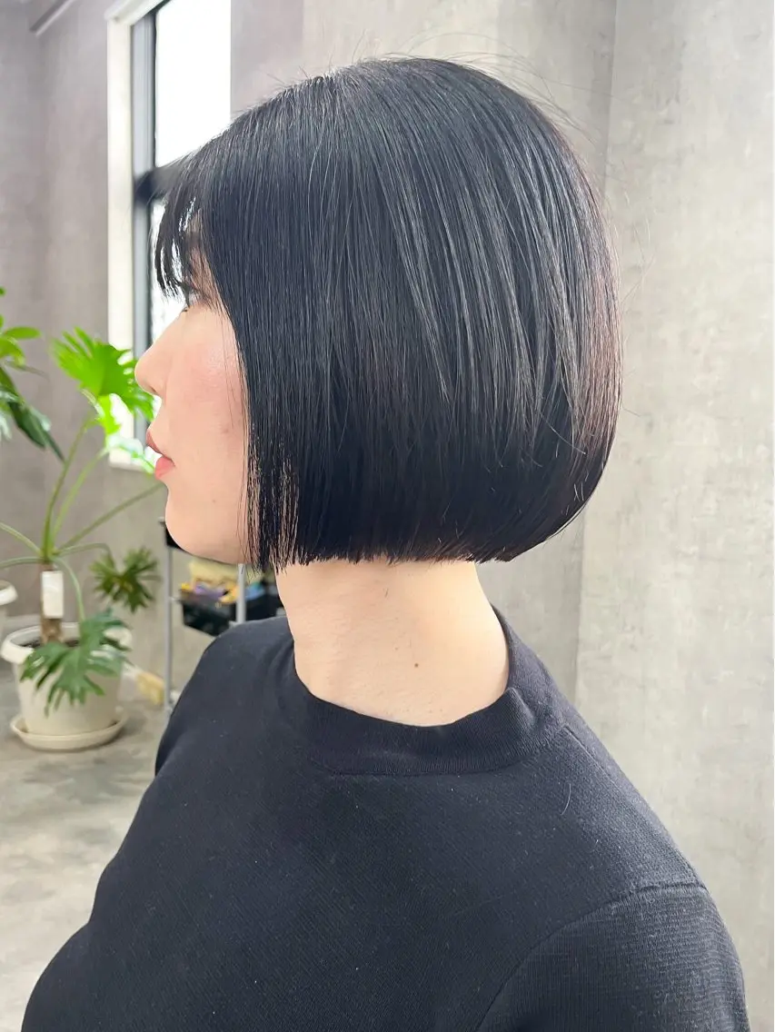 ショート カット 縮毛矯正 ボブ×縮毛矯正 ryotaのヘアスタイル