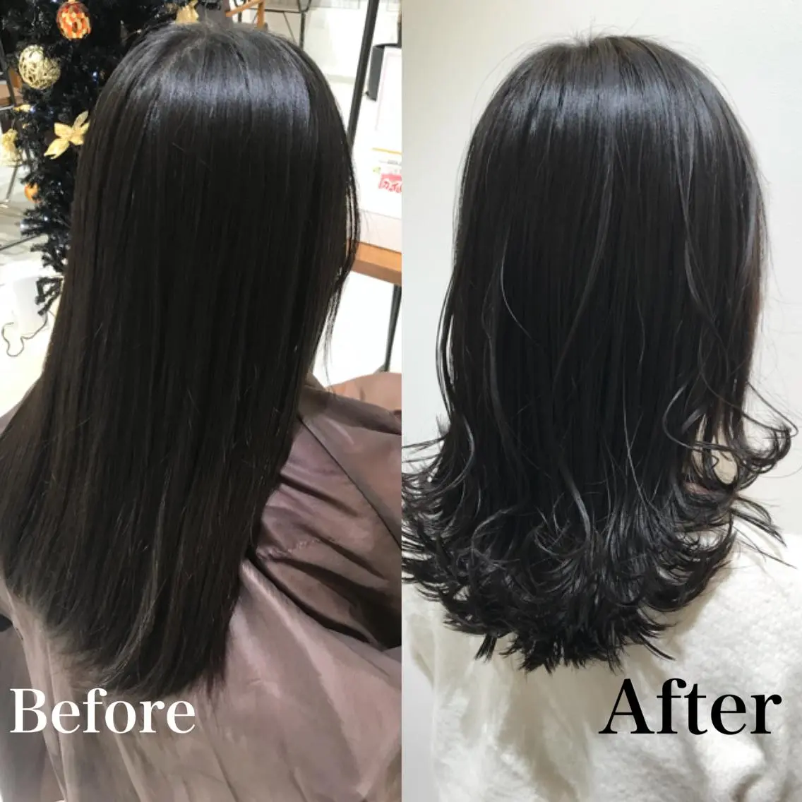 ミディアム 外ハネヘア カット トリートメント 由比藤理子 ブリーチカラー🌈のヘアスタイル