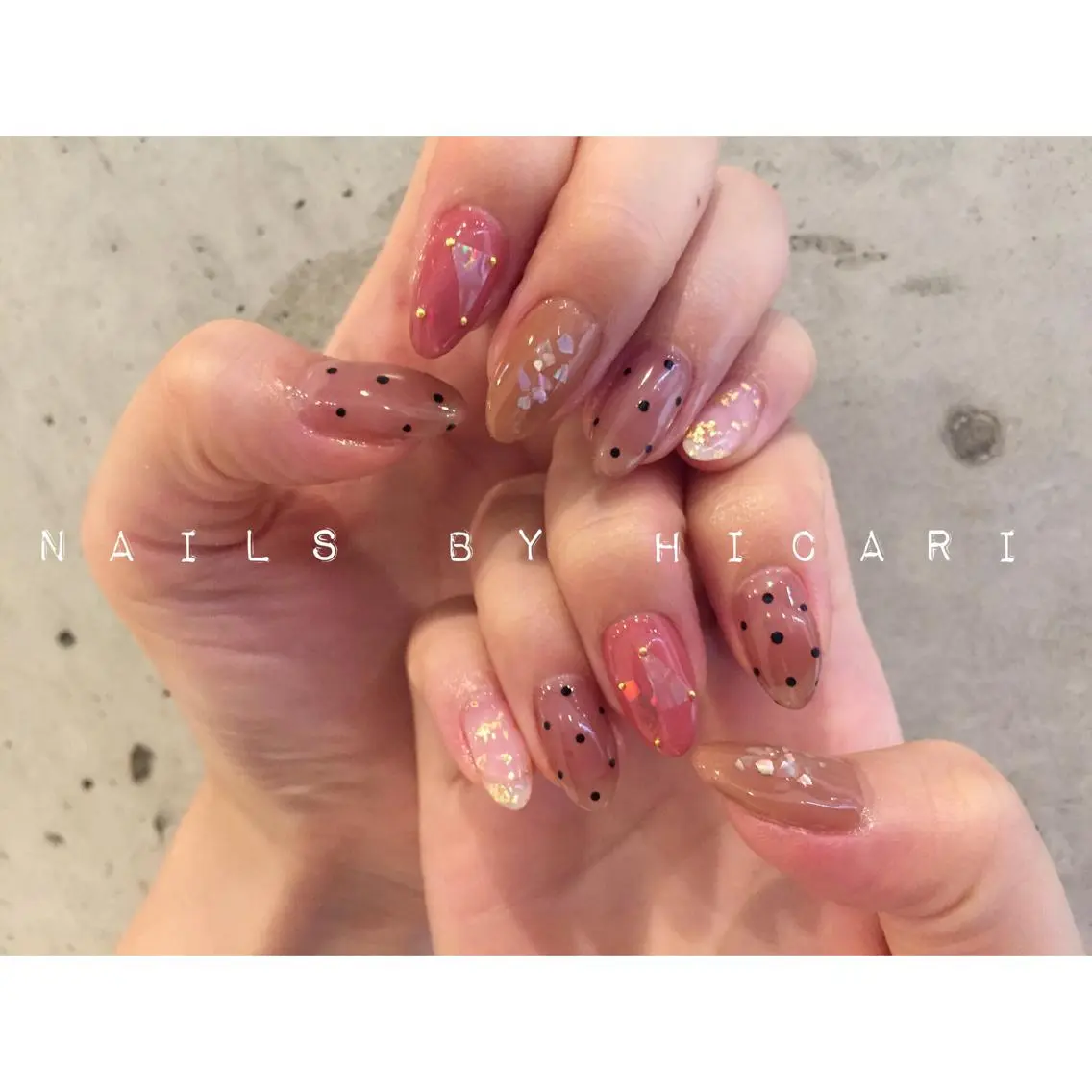ショート カラー ネイル マツエク・マツパ ジェルネイル ニュアンスネイル パラジェル illum hicariのネイルデザイン