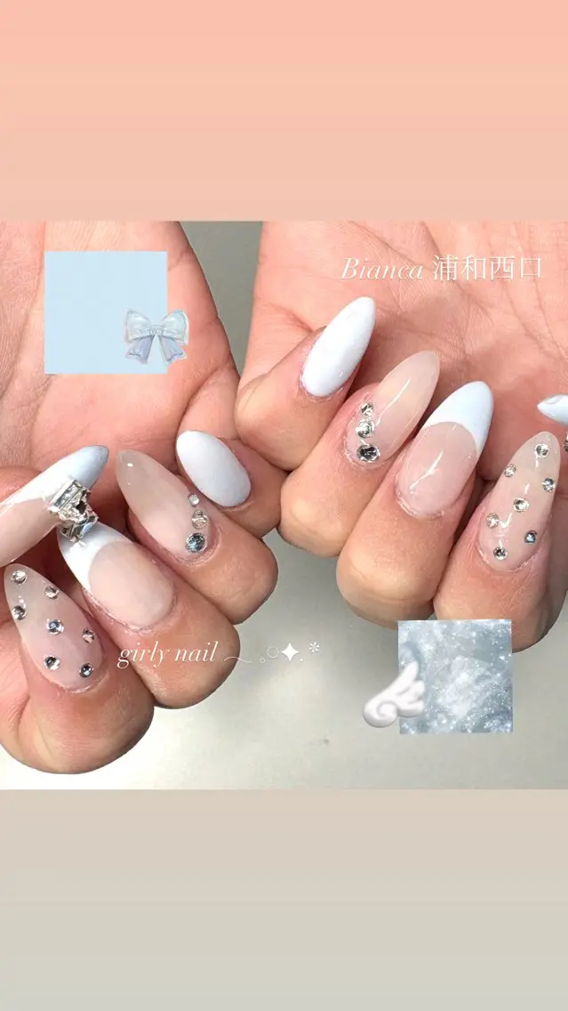 ネイル ジェルネイル ガーリー パラジェル Bianca浦和西口 ANNAのネイルデザイン